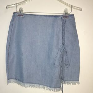 Light-Wash Skirt